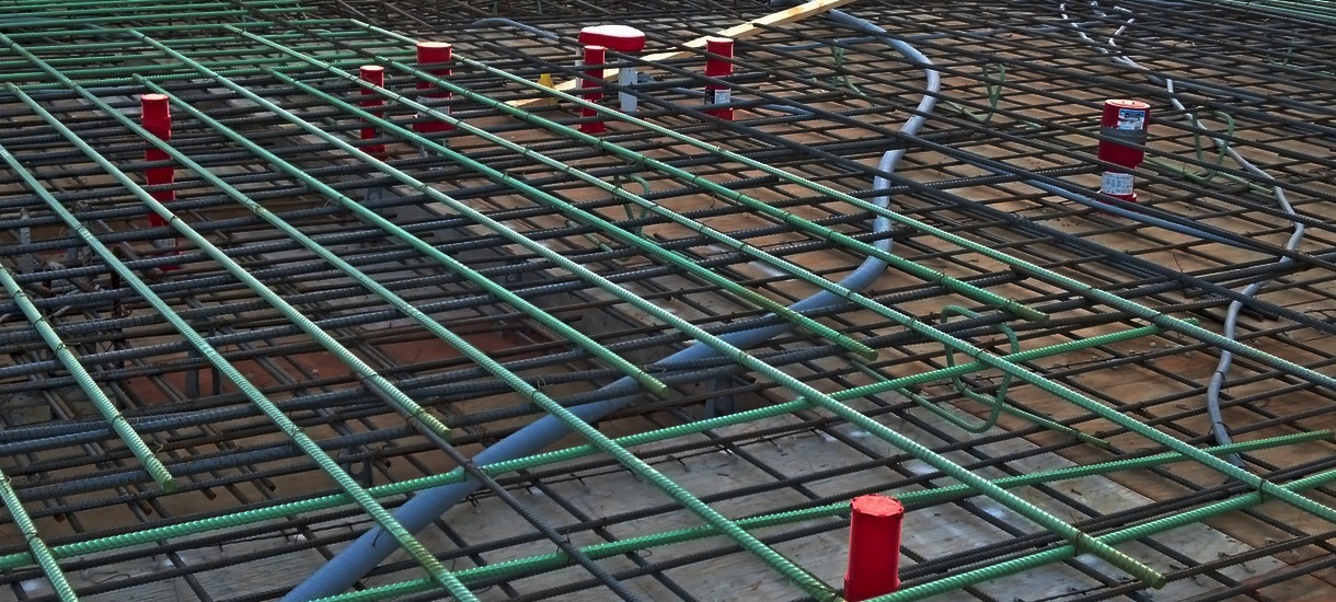 Roof Picture of rebar on a roof